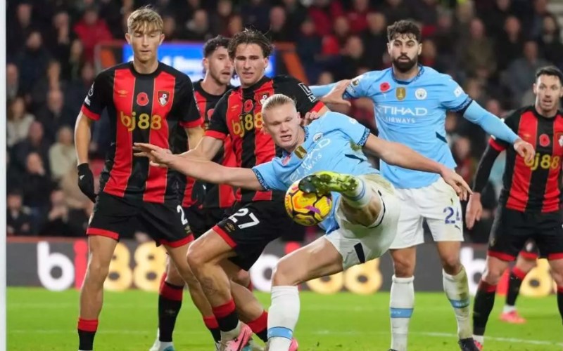 Haaland và Man City thất bại trước Bournemouth, chấm dứt chuỗi bất bại tại Ngoại hạng Anh